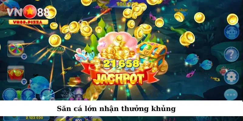 Trùm bắn cá Vn88 - Giải trí cực đỉnh, X2, X3 xu thưởng 2 Bắn hạ cá lớn nhận tiền thưởng khủng