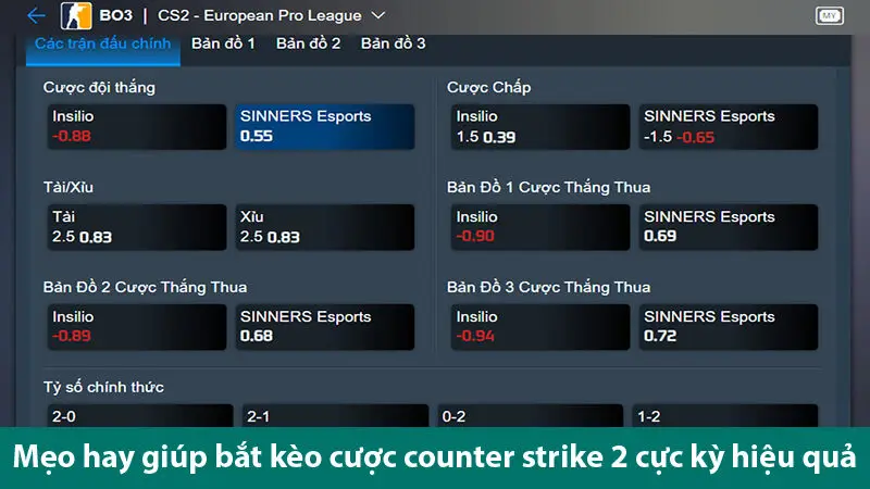 Các kèo cá độ Counter-Strike 2 hấp dẫn cùng các bí quyết chơi thành công 3 Các kèo cá độ Counter-Strike 2 hấp dẫn cùng các bí quyết chơi thành công