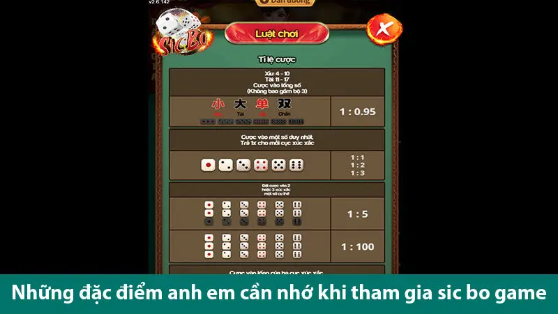 Khám phá các loại cược và bí quyết chơi game sic bo đổi thưởng luôn thắng 2025 1 Khám phá các loại cược và bí quyết chơi game sic bo đổi thưởng luôn thắng